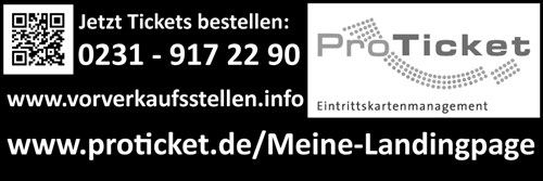 Eindruck für Plakate und Flyer in Schwarz im Format 3:1